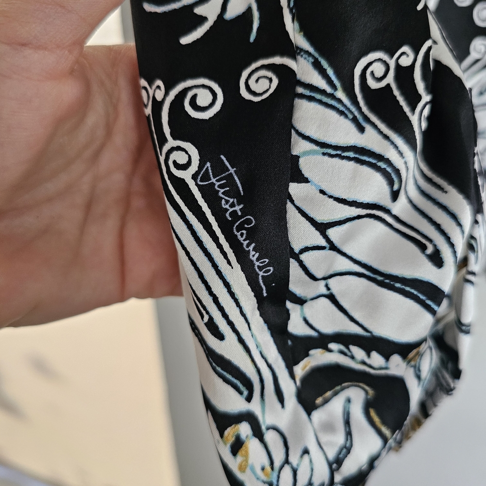 Just Cavalli Black and Gold Baroque Button Down Shirt - Picture 6 of 11